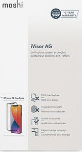 Moshi Moshi iVisor AG - Matowa folia ochronna na ekran iPhone 12 Pro Max (czarna ramka) 9