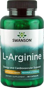 Swanson Swanson L-arginine Max Strenght 850mg 90 kaps. 1