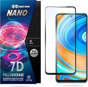 Crong Crong 7D Nano Flexible Glass - Szkło hybrydowe 9H na cały ekran Xiaomi Redmi Note 9 Pro 6