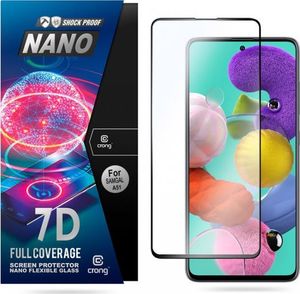 Crong Crong 7D Nano Flexible Glass - Szkło hybrydowe 9H na cały ekran Samsung Galaxy A51 6