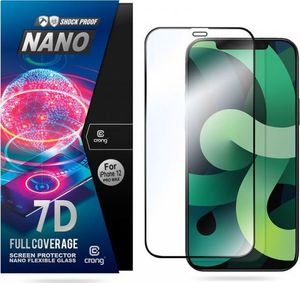 Crong Crong 7D Nano Flexible Glass - Niepękające szkło hybrydowe 9H na cały ekran iPhone 12 Pro Max 1