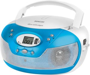 Radioodtwarzacz Sencor SPT 229BU Radio, CD, MP3, USB Biało-Niebieskie (SPT 229 BU) 1