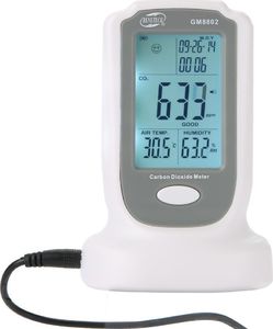 Wintact Miernik dwutlenku węgla, czujnik CO2 z datą oraz pomiarem temperatury Wintact WT8820 uniwersalny 2