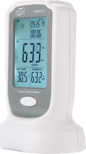 Wintact Miernik dwutlenku węgla, czujnik CO2 z datą oraz pomiarem temperatury Wintact WT8820 uniwersalny 4