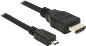 Kabel USB Delock microB - HDMI, 1m, czarny 83648 1