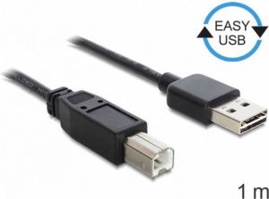 Kabel USB Delock USB-A - USB-B 1 m Czarny (83358) 1