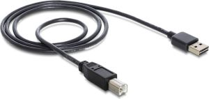 Kabel USB Delock USB-A - USB-B 1 m Czarny (83358) 2