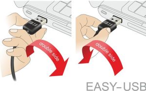 Kabel USB Delock USB-A - USB-B 1 m Czarny (83358) 4