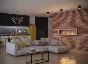 Simple Fire Biokominek do zabudowy/ do zawieszenia SIMPLE FRAME 1800 BLACK uniwersalny 12