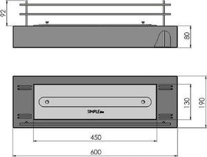 Simple Fire Biokominek wolnostojący FIREBOX 600 uniwersalny 4