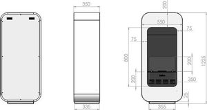 Infire Biokominek wolnostojący EMPIRE 2 uniwersalny 2