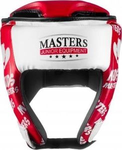 Masters Fight Equipment Kask treningowy MJE - KTOP-PU-KM czerwony uniwersalny 1