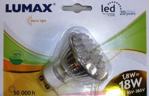 Lumax Żarówka LED GU10, 1.8W Lumax LUM256) 1