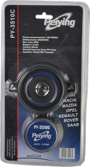 Głośnik samochodowy PeiYing PY-3510C 4