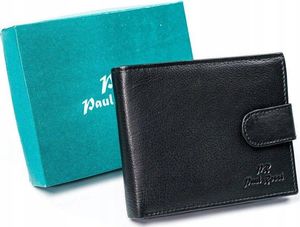 Pellucci Skórzany portfel skórzany, poziomy, składany na zatrzask Paul Rossi uniwersalny 1