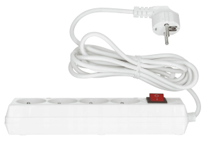 Listwa zasilająca Plastrol PS-470 4 gniazda 3 m biała (PS-470WS/3) 3