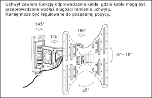 MKMS - TECHNOLOGY Uchwyt ścienny WLB151-400 14'' - 50'' 3