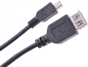 Kabel USB Cabletech USB-A - miniUSB Czarny (KPO2905-1) 1
