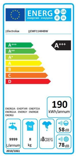 Pralka Electrolux EWF11484BW 8