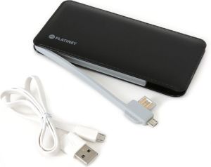 Powerbank Platinet Leather 6000 mAh Czarny  (PMPB60B) 4