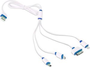 Kabel USB Omega USB-A - 1 m Niebieski (OUCK4WBL) 3