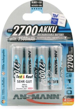 Ansmann Akumulator AA / R6 2700mAh 4 szt. 1