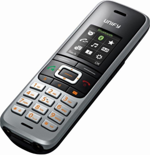 Telefon stacjonarny Unify Czarno-srebrny 1