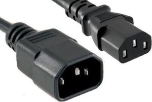 Kabel zasilający Roline IEC320 C13-C14, 3m, czarny (19.08.1530) 1
