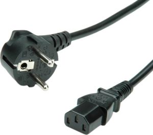 Kabel zasilający Roline Schuko-IEC C13, 3m, 10A, czarny (19.08.1030) 1