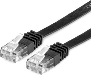 Value PatchCord, UTP, Kat.6, 5m, płaski, czarny (21.99.0965) 1