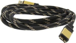 Kabel USB Roline USB-A - 2 m Czarny Złoty (11.02.8879) 1