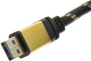 Kabel USB Roline USB-A - 2 m Czarny Złoty (11.02.8879) 2