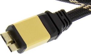 Kabel USB Roline USB-A - 2 m Czarny Złoty (11.02.8879) 3