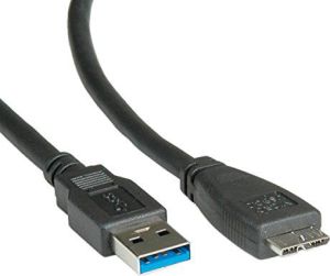 Kabel USB Roline USB-A - 0.8 m Czarny (11.02.8873) 1