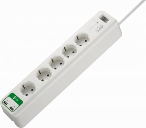 Listwa zasilająca APC Essential przeciwprzepięciowa 5 gniazd 1.8 m biała (PM5U-GR) 2