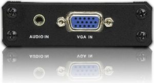 Adapter AV Aten HDMI - D-Sub (VGA) + Jack 3.5mm czarny (VC180-AT-G) 3