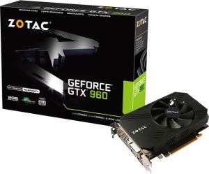 Karta graficzna Zotac GeForce GTX 960 ITX 2GB GDDR5 (128 bit) HDMI, 3x DP, DVI, BOX (ZT-90310-10M) 1