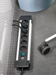 Listwa zasilająca Brennenstuhl Premium-Alu-Line 6 gniazd 3 m czarno-srebrna (1391000016) 4