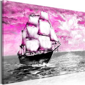 Artgeist Obraz - Wiosenny rejs (1-częściowy) szeroki różowy ARTGEIST 1