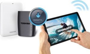 Toshiba Store.E, moduł WiFi do dysków przenośnych (HDWW100EKWF1) 5