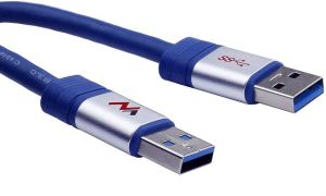 Kabel USB Maclean USB-A - USB-A 3 m Niebieski (MCTV-606) 1