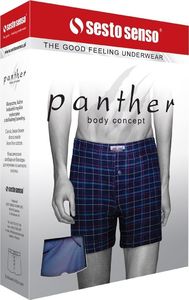 Sesto Senso KLASYCZNE BOKSERKI MĘSKIE BAWEŁNIANE PANTHER KAMELEON L 3