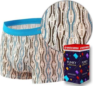 Sesto Senso Kolorowe bokserki męskie z delikatnego Micromodalu Funky r. L (108-5) 6