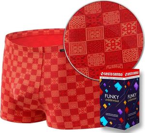 Sesto Senso Kolorowe bokserki męskie z delikatnego  Micromodalu Funky r. L (107-5) 6
