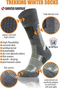 Sesto Senso Ciepłe WEŁNIANE skarpety trekkingowe Sesto Senso 36-38 10