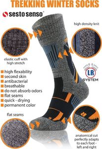 Sesto Senso Ciepłe WEŁNIANE skarpety trekkingowe Sesto Senso 45-47 9