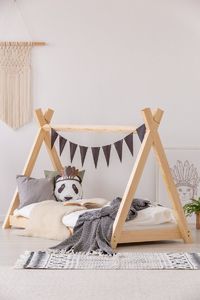 ADEKO STOLARNIA Łóżko MILA TP 90x190 sosna z drewna tipi 3