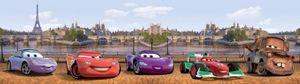 AGDesign Bord Disney Cars in London 14cm Auta Samochody pasek dekoracyjny 1