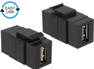Adapter USB Delock USB - USB Czarny  (86368) 1