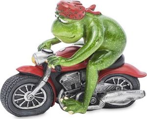 Pigmejka Figurka Żaba Motocyklista na motorze wys. 11 cm uniwersalny 1
